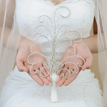 JaneVini Fiori Matrimonio 2019 Pietre De Nunta Buchet De Mireasa Cu Flori În Mână Buchete De Mireasa De Lux Accesorii De Fotografie