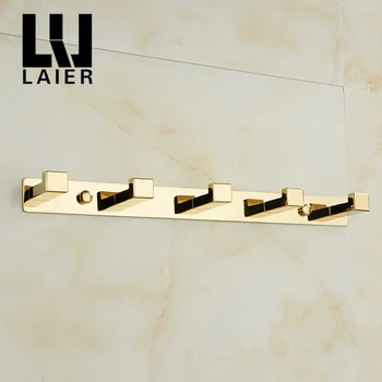 Cupru Halat Cârlig moderne chrome baie cârlig de aur de accesorii pentru baie design pătrat