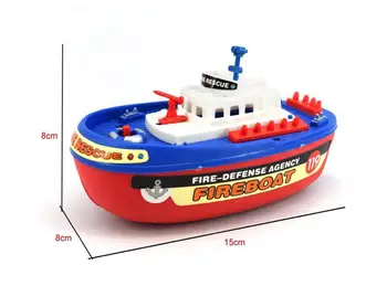GloryStar Copii Mini Electric Barca De Viteza De Navigare Model Rezistent La Apă Barca De Jucarie Cadou De Crăciun