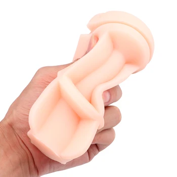 IKOKY Moale 3D Realiste de sex Masculin Masturbator de sex Masculin Masturbator Cupa de Silicon Vagine Pizde Jucarii Vaginul de Anus Gura Adult Erotic Jucarii Sexuale