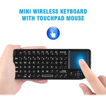 2.4 G Mini Tastatura Wireless Air Mouse Portabil Touchpad tastaturi Jocuri cu Receptor USB pentru Android Smart TV Box Laptop PC