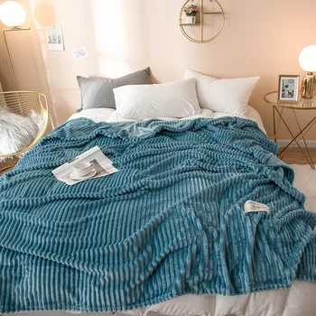 De vânzare la cald плед ÎNGROȘA Coral Fleece pătură pe pat acasă adult culoare Frumoasă pătură caldă de iarnă canapea pătură de călătorie