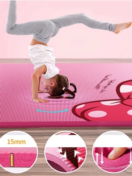 185*61cm*10mm BNR Copii Saltea de Yoga în formă de Pisică Non-alunecare Mat de Dans Mediu Sănătos Tampoane Practică Rogojini Exercițiu Pad Pentru Copii