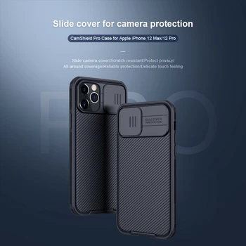 Camera de Protecție Slide Proteja Cover pentru iPhone 11 12 Pro Max Caz,NILLKIN Lentile de Protecție Caz pentru iPhone 12 Mini/12 11Pro Max