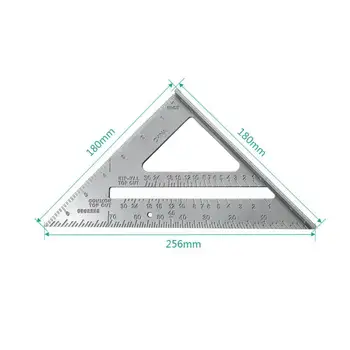 Regula Triunghiului De 90 De Grade Îngroșarea Unghi De Regulă Aliaj De Aluminiu Tâmplar De Măsurare Pătrat Conducător