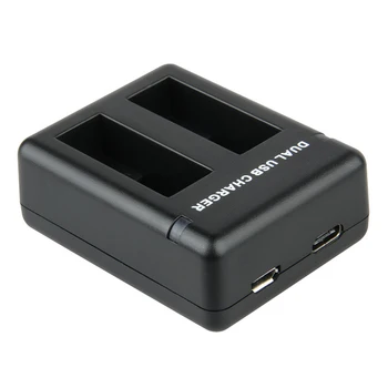 Acumulator Încărcător Micro USB de Tip C Dual Portabil Eliberare Rapidă Ușor pentru GoPro Hero 9 Celule Stație de Putere