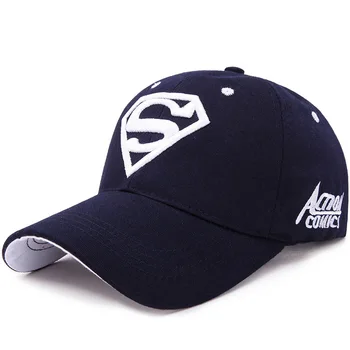 De înaltă calitate dimensională superman Broderie Tata Pălărie Bărbați Femei de Vară Șapcă de Baseball Capace Vizor Reglabil Os Pălării cuplu Gorras