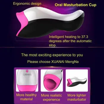 Puternic Supt Masturbator Cana Cu Gemete Sex Oral Jucărie Pentru Bărbați Electric Vibrator Pompa de Vid Adult Produse de vagin artificial