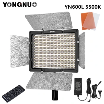 YONGNUO YN600L YN600 AM Video cu LED-uri de Lumină de Fotografie lumini Temperatura de Culoare 5500k 2.4 G Wireless de Control de la Distanță + Adaptor Putere