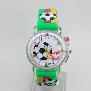 Intermitent Strălucire Sursă de Lumină Model de Fotbal pentru Copii Ceas Electronic Fete Băieți Cadou Ceas de Copii, Ceasuri Copii, Ceas