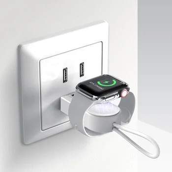 2 In 1 Wireless Incarcator Powerbank Pentru Apple Watch 5 4 3 Mini-Banca de Putere Pentru IWatch 5 4 3 de Încărcare a Bateriei Externe Caz USB
