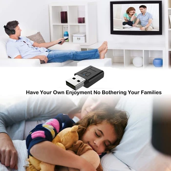 Căști fără fir Bluetooth Kit TV Cască Reîncărcabilă HBeadsets Cu Televiziune Emițător Audio Pentru Privată Uitam