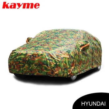 Kayme impermeabile de camuflaj huse auto exterioare de protecție solară capac pentru Hyundai solaris ix35 i30 tucson, Santa Fe, accent creta