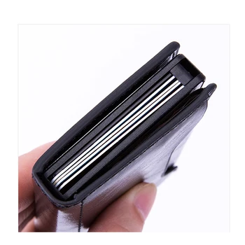 2020 Nou Stil RFID aliaj de aluminiu, cutie automată pop-up titularul cardului de credit card de metal de afaceri card de portofel Pentru Barbati