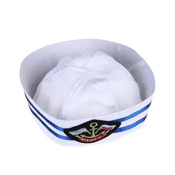 Amuzant Cosplay Militare Pălării Pentru Copii Adulti Marinari Căpitanul White Hat Navy Marine Armata Capac Cu Ancora Copii Costum Marinar