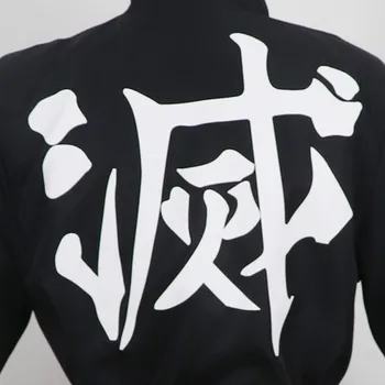Kisatsutai Echipa Uniformă Kamado Tanjuurou Costum Cosplay Anime Demon Slayer: Kimetsu nu Yaiba Costum Unisex Uniformă