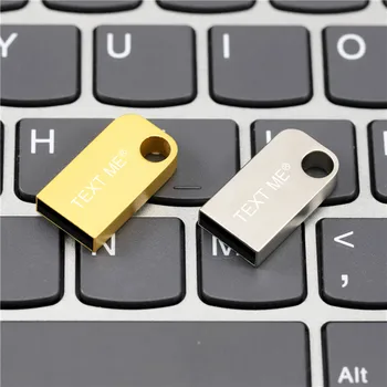 TEXTUL MI-Super-Mini-USB capacitatea reală de metal model usb2.0 4GB 8GB 16GB pen drive USB Flash Drive 32GB 64GB creative Pendrive