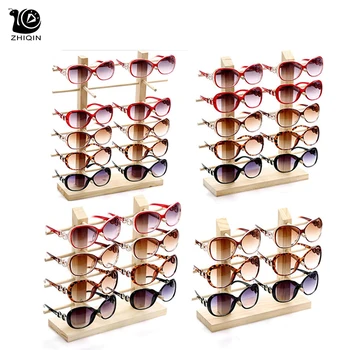 2Columns 3/4/5/6 Strat de Lemn de ochelari de Soare de Afișare Suport Ochelari suport de Stocare ochelari de Soare Organizator Suport de Bijuterii Rack de Afișare