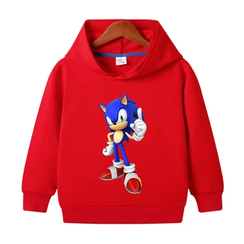 2020 Toamna Sonic Ariciul copilul Hanorace Copii Desene animate pentru Copii Super Sonic băieți Haine Tricoul Harajuku Streetwear Topuri