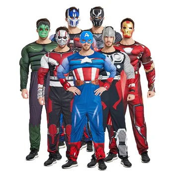 Disney Adult Avengers Spiderman Cosplay Musculare Costum Captain America, Superman, Iron Man Optimus Prime Costum Petrecere