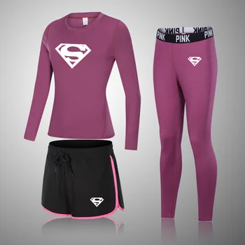 Superman yoga set pentru femei imbracaminte pentru femei sport imbracaminte sport costum de gimnastică set de îmbrăcăminte sport pentru femei, yoga tinuta sport sar potrivi