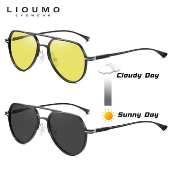 LIOUMO Brand de ochelari de Soare Pentru Barbati Polarizati Fotocromice de Conducere Ochelari Femei Ochelari de Cameleon Lentile Anti-Orbire gafas de sol