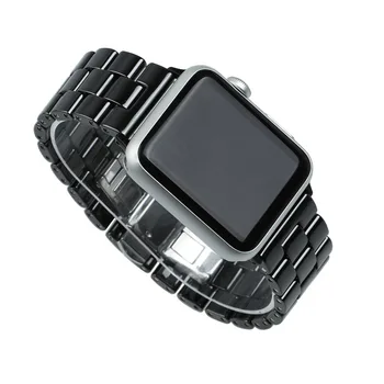 Ceramica Watchband pentru Apple Watch 5/4 40mm 44mm Brățară Incuietoare Curea 38mm/42mm pentru iwatch Seria 5 Seria 4/3 Înlocuiri de trupa