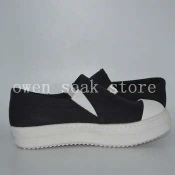 2017 New Sosire Owen Bolnav Bărbați Panza Pantofi De Lux Formatori Pentru Adulti Slip On Casual Barbati Brand Adidas Balerini Pantofi Negri De Dimensiuni Mari