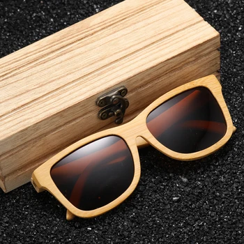 EZREAL Design de Brand Naturale, lucrat Manual din Lemn de Bambus Ochelari de Lux ochelari de Soare Polarizat de Lemn Oculos de sol masculino