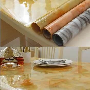 2020 nou transparent imprimat de masă moale față de masă de sticlă rezistent la apa si ulei-dovada masă de bucătărie capacul de uz casnic grătar ut