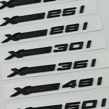 Negru complet XDrive 20i 25i 28i 30i 35i 40i 50i Fender Emblema, Insigna pentru BMW Noul X1 X2 X3 X4 X5 X6 X7 Styling Auto Portbagaj Autocolant