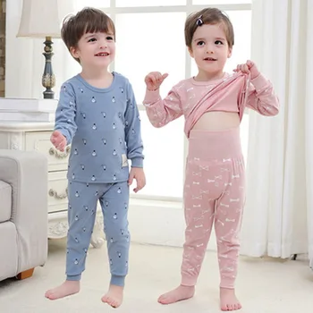 2020 Toamna Iarna Copii Seturi de Pijamale Copii Fată Băiat Haine Pijamale Fete Pijamas Copii Băieți Fete cu Maneca Lunga tricou+Pantaloni 2 buc