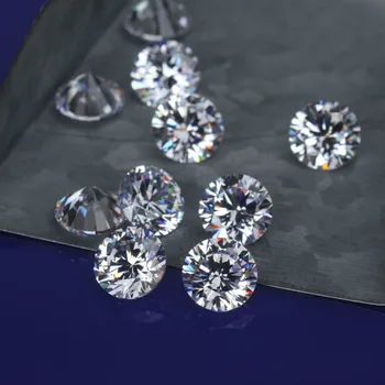 8mm 2ct Carat Culoare D Moissanites Rundă Genial Tăiat Piatră Pierde VVS Inel cu Diamant Bijuterii Pandantiv Cercei Material