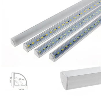 Perete Colț de Bar LED Lumina DC12V 50cm Luminozitate Ridicată SMD 5730 Greu Rigide, Benzi cu LED-uri în Formă de L pentru Dulap de Bucătărie de Iluminat 5pcs/lot