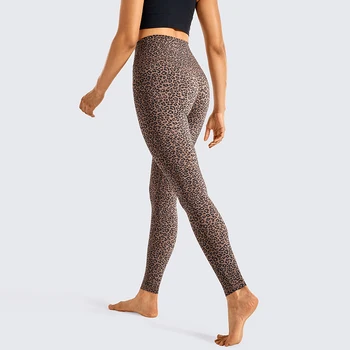 CRZ YOGA pentru Femei Unt Moale de Înaltă Talie Pantaloni de Yoga Full-Length Antrenament Atletic Jambiere Gol Sentiment -28 Cm