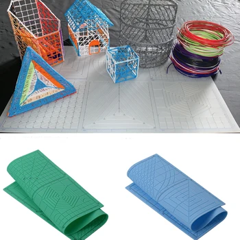 Multi Scop de Imprimare 3D Pen Model Silicon Moale Mat 3D Template-uri de Desen Copie Bord Intelectuală a Copiilor Jucării