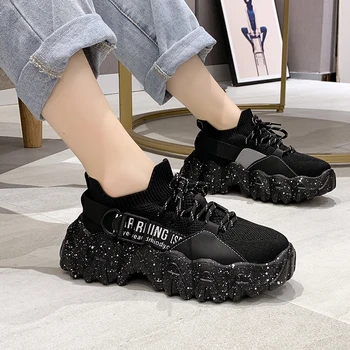 Femei Pantofi Casual Moda Respirabil Solf Alb Platforma Adidasi Vulcanizat Pantofi Zapatillas Mujer 2020 Moale Pantofi pentru Femei