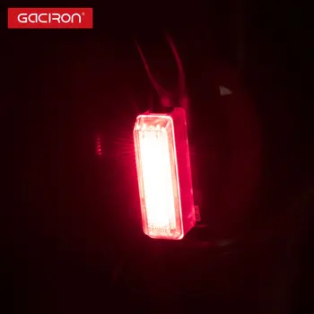 GACIRON W11 Biciclete Lumina Impermeabil Bicicleta Stop cu LED-uri USB Reincarcabila de Siguranță Spate Lumina de Echitatie de Avertizare Șa Biciclete Lumina din Spate