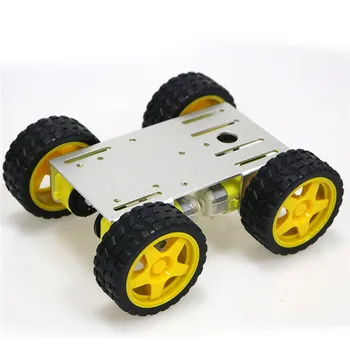 Robot de Metal 4wd Auto Șasiu C101 Cu Patru TT Motor Roata Pentru Arduino Uno R3 Diy Filtru Eduational Kit de Predare