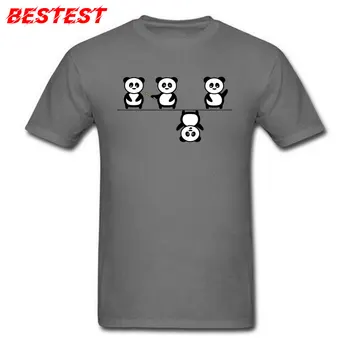 Panda amuzant de Imprimare T-shirt pentru Bărbați Tricou Desene animate Portocaliu Tricouri Haine de Vară-o Altă Perspectivă Pentru Panda Adult Topuri Tricouri