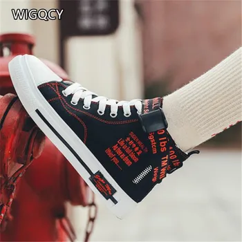 WIGQCY 2020new primăvara și toamna pereche de pantofi de mare pentru a vă ajuta individuale panza pantofi wild hip hop graffiti adidași de moda A93