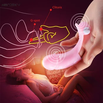 Virating Degetul Maneca cu Glont Vibrator punctul G Stimulator Masaj Jucarii Sexuale pentru Femei Produse pentru Adulți Zerosky