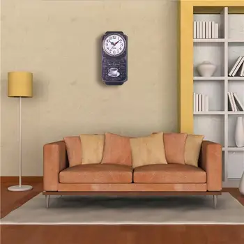 Retro Ceas de Perete Stil European Agățat Decor de Perete Ceasuri pentru Birou Living Bucatarie Dormitor Bar Acasă Decor