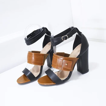 Vara 2020 Roman Sandale Pantofi Pentru Femei Vintage Europene Și Americane Toc Gros, Stil De Basm Pantofi