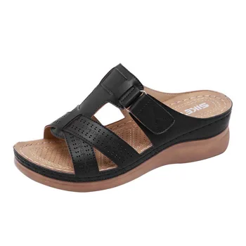 Femei Vara sandale Sandale Confortabile Moale Premium Ortopedice Tocuri Joase Sandale de Mers pe jos de Dropshipping Toe Corector de Perna