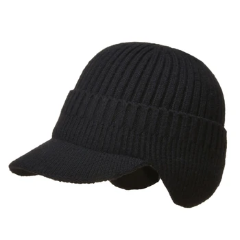Pălării De Iarnă Pentru Bărbați Chelioși Beanie Hat Pescuit Cald Șapcă De Baseball Windproof Ureche Capac De Protecție Bonetă Pălărie Tricotate