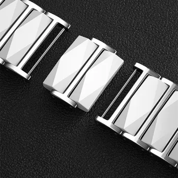 Correa pentru apple watch 5 4 banda de 44mm 40mm pulseira ceramică de lux din oțel inoxidabil watchbands pentru iwatch curea brățară inteligent