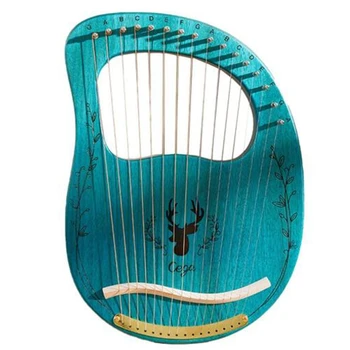 Cega Liră Harpă,16 Șir Harpă Mahon Liră Harpă,Portabil Stabil Sunet de Calitate Harpă, Instrument pentru Iubitorii de Incepatori