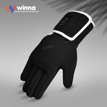 Iarna Încălzire Electrică Mănuși cu piele de Oaie Trei moduri de Termostat Încălzit Manusi pentru Femei Barbati Windproof Touch Ecran Mănuși