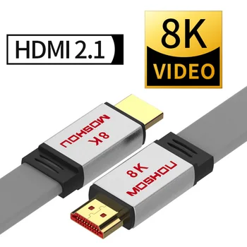 HDMI 2.1 Cabluri MOSHOU amplificator Video HDR HDCP2.2 cu ARC 8K UHD 4K 4320P 60 de 120Hz 48Gps Audio Compatibile pentru Apple Roku TV